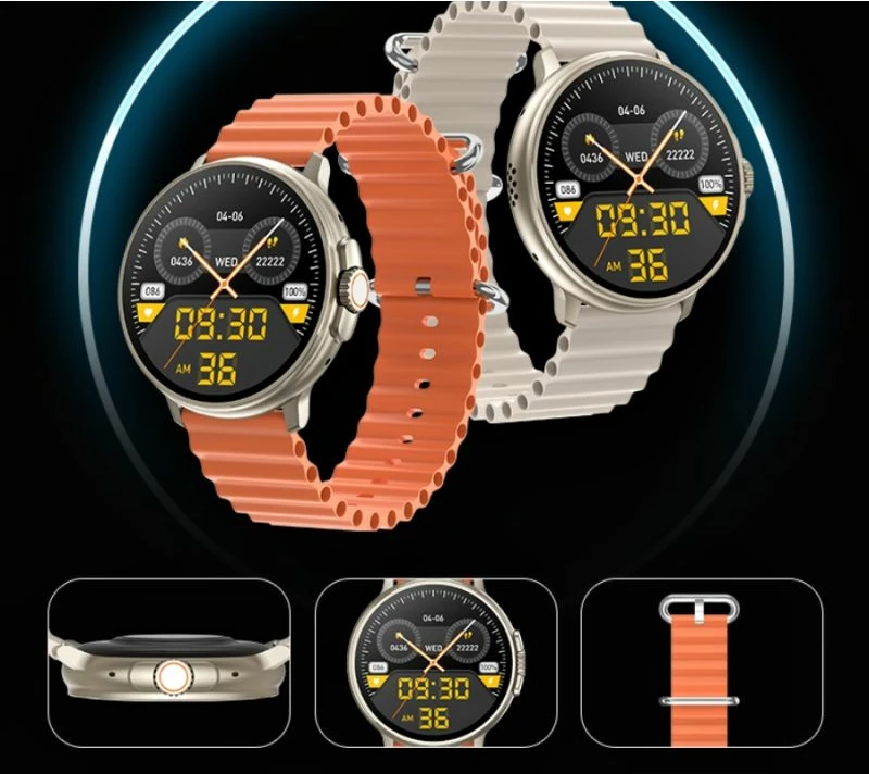 Smartwatch RUBICON unisex, portokalli