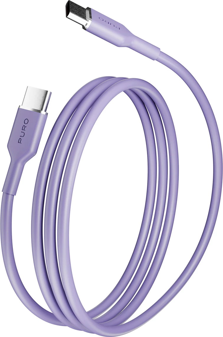 Kabllo USB-C në USB-C Puro ICON 1.5m, vjollcë