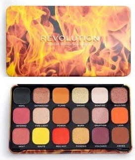 Paletë për sy Revolution Forever Flawless, Fire, 18x1.1g
