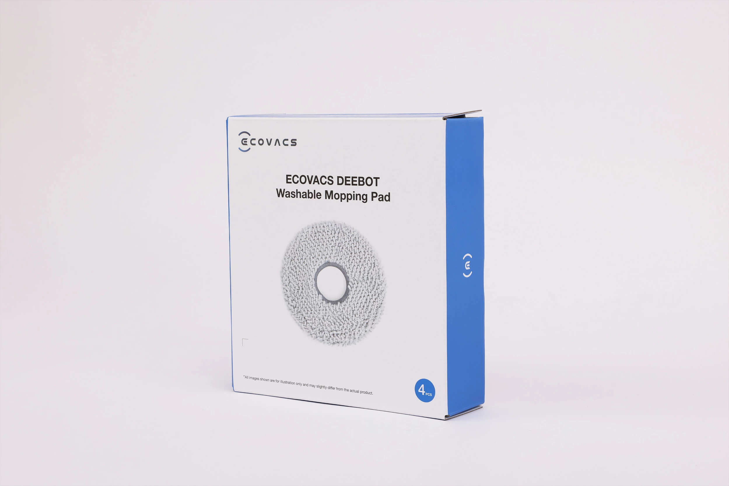 Mop pad Ecovacs DCC040047 për robot fshesë DEEBOT X5 Family, set 4 copë, gri
