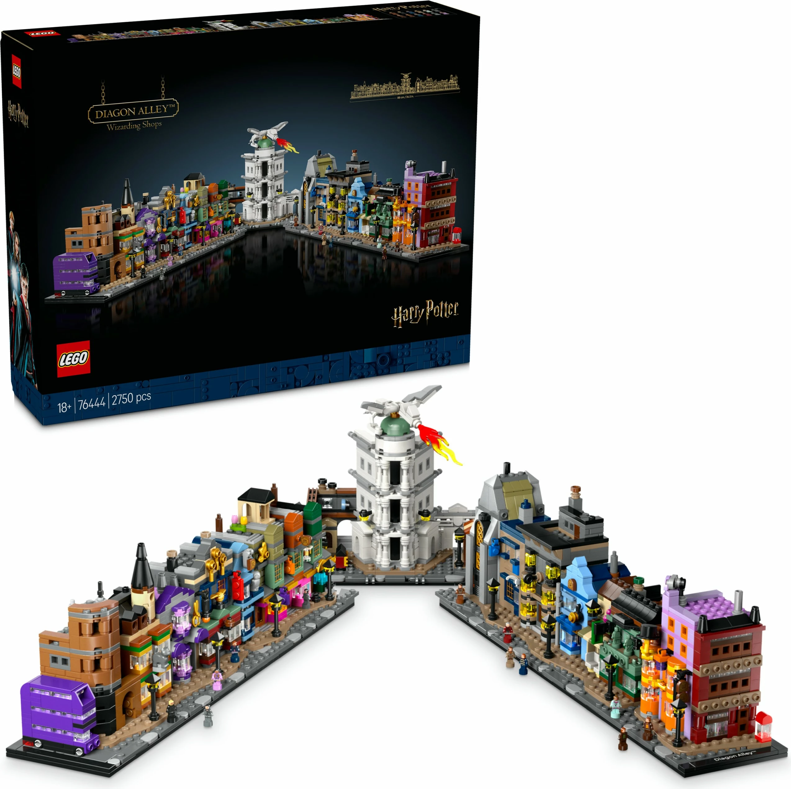 Set ndërtimi LEGO Harry Potter Die Zauberläden der Winkelgasse, shumëngjyrësh