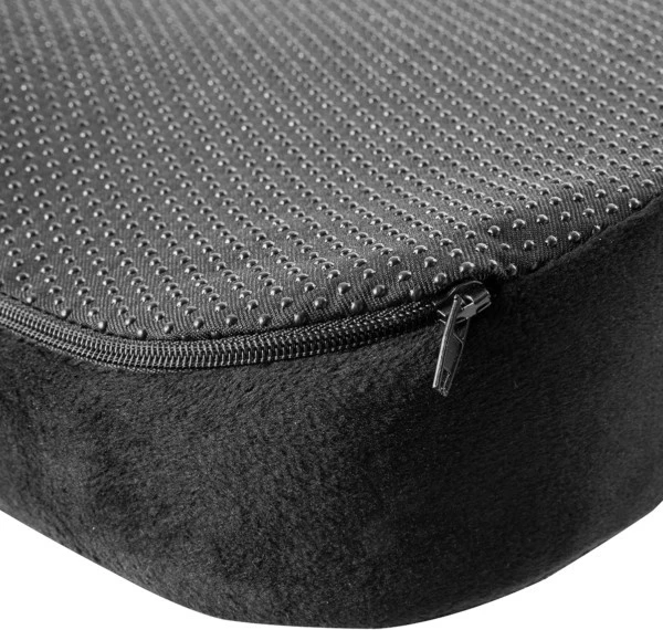 Jastëk memory foam për karrige UVI UVICMCFC, ergonomik me mbulesë të heqshme anti-rrëshqitëse, gri e errët