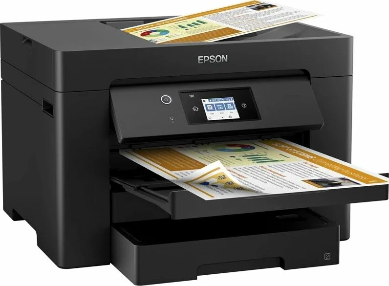 Pajisje multifunksionale Epson WorkForce Pro WF-7830DTWF (C11CH68403), A3, inkjet me ngjyra, Wi‑Fi/USB, e zezë