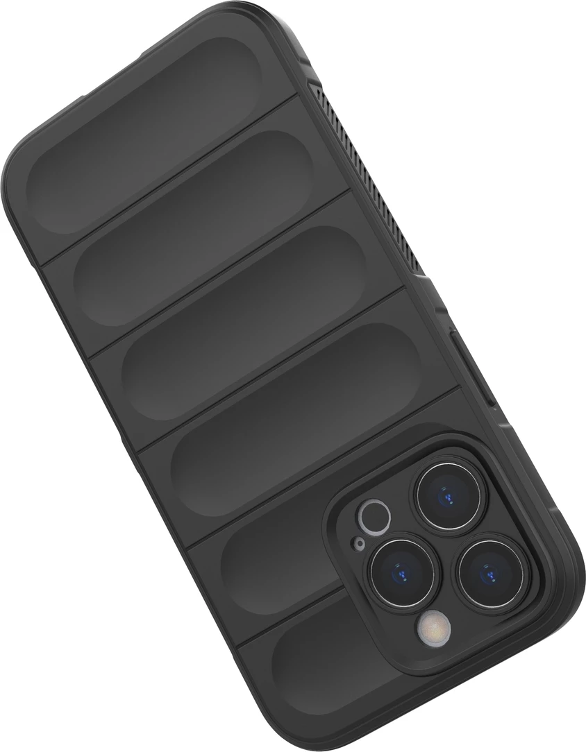 Mbështjellës Hurtel Magic Shield Case për iPhone 13 Pro, TPU, i zi
