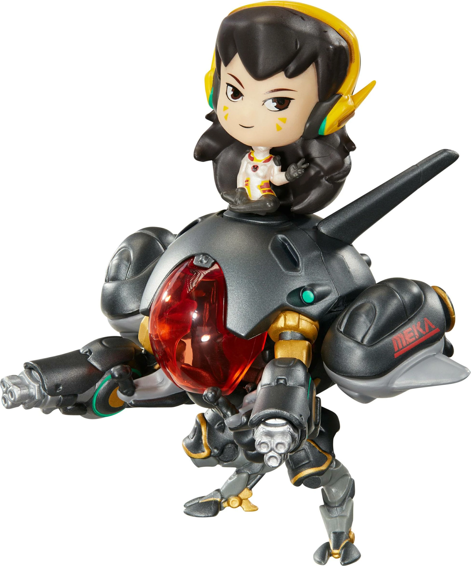Figurinë vinili Blizzard Gear Overwatch D.Va with Meka Cute but Deadly 16 cm Carbon Fiber