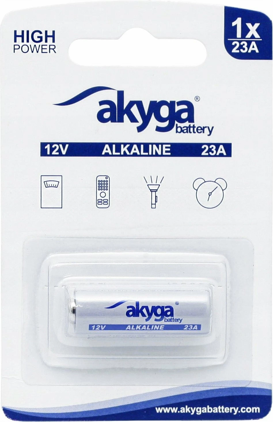 Bateri alkaline Akyga AKY2101 23A 12V 48mAh, 1 copë