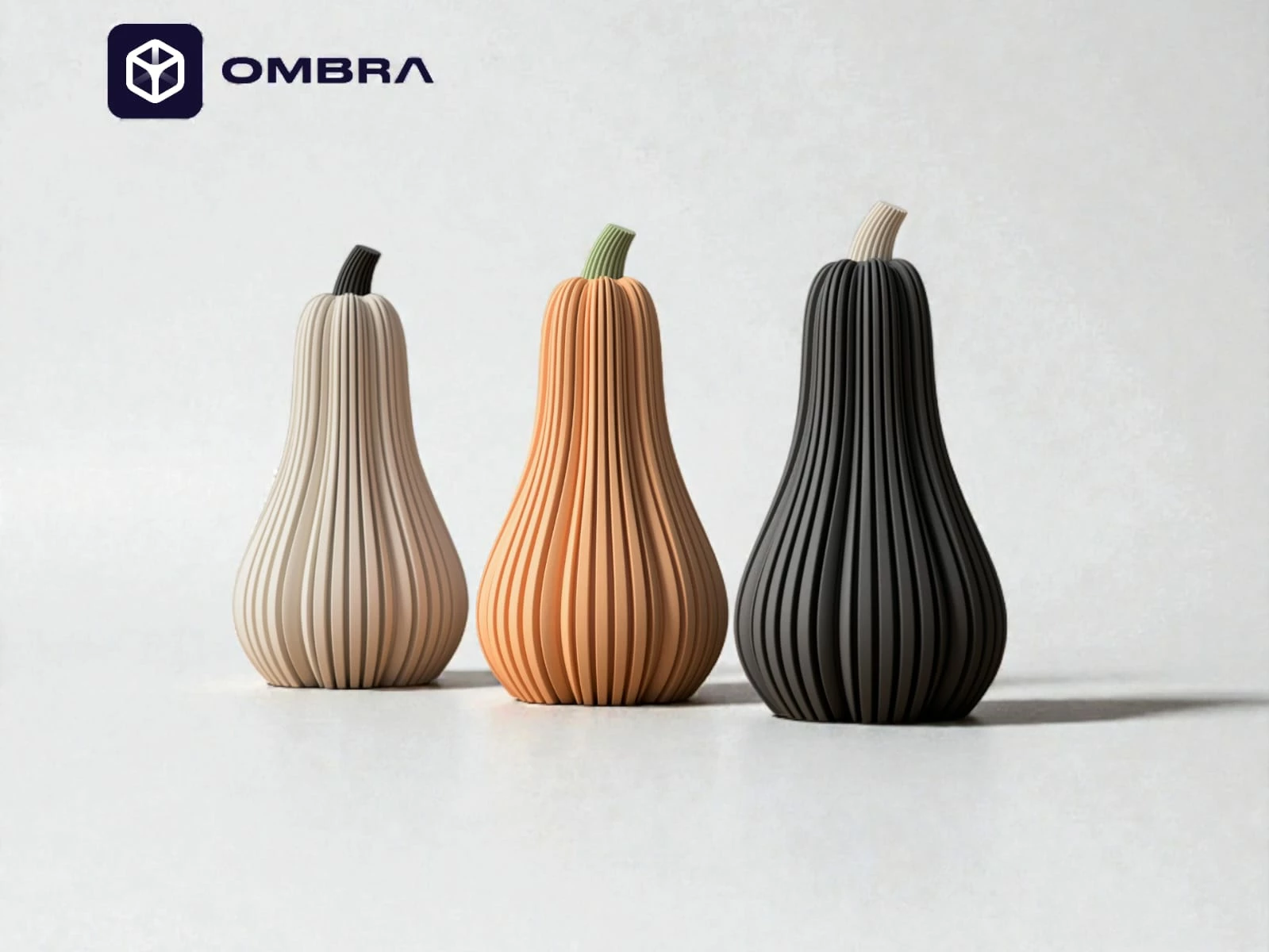 Kungull Dekor për Halloween në stilin "Pumpkin Tall" - e portokalltë