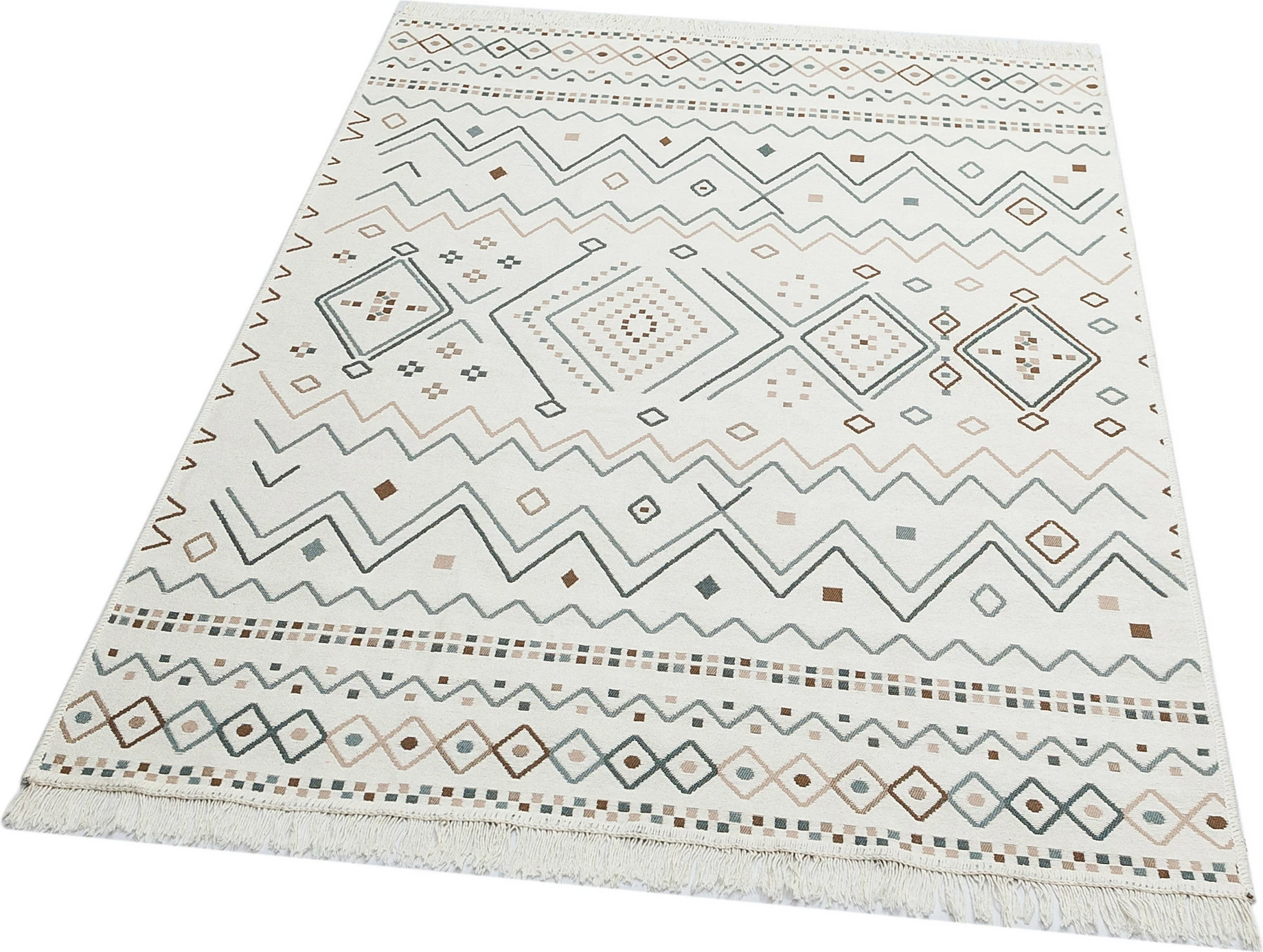 Qilim Conceptum Hypnose, 80x150cm, bezhë, kaltër, mink