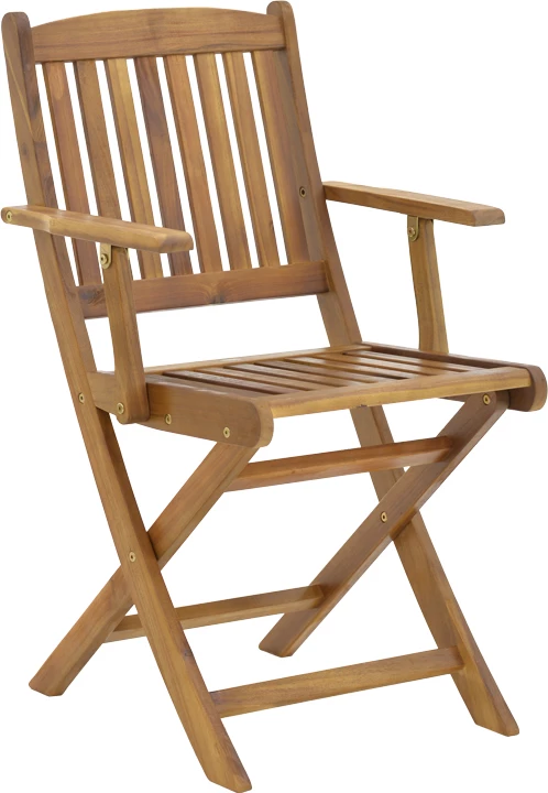 Tavolinë me karrige Recofly-Jaybo set prej 5 copash, dru akacie natyral, 100x65x72cm