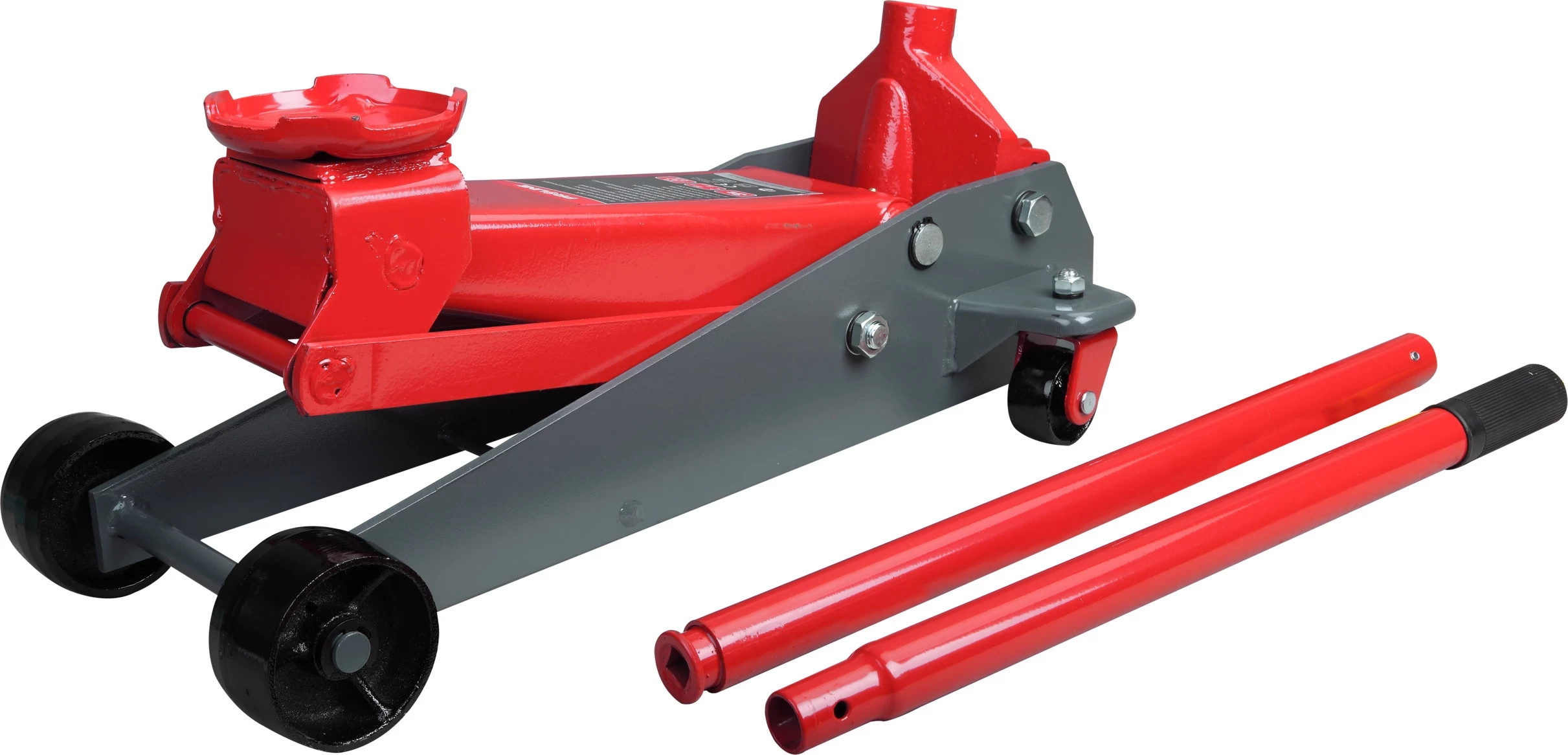 Krik hidraulik dyshemeje PROLINE 46925, 3T, 150-500 mm, 695x346x180 mm, 41 kg, kuq/gri