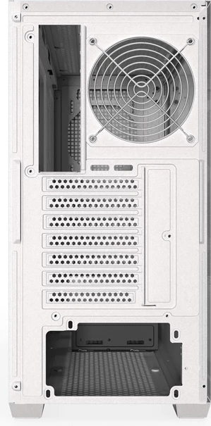 Kasë Darkflash DS900 Mesh ATX Midi Tower, xham i temperuar me menteshë, deri 12 ventilatorë / radiator 360 mm, 2x2.5" + 2x3.5", pa ventilatorë, e bardhë