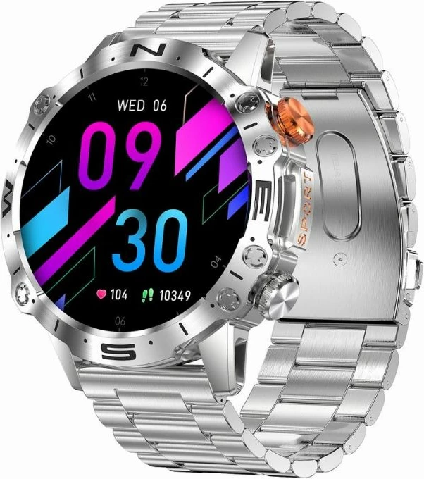 Smartwatch Gravity për meshkuj, e zezë