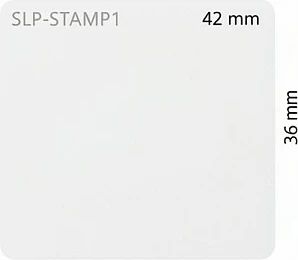 Etiketë ngjitëse për printer Seiko SLP-STAMP1, 42x36 mm, 1020 copë, e bardhë