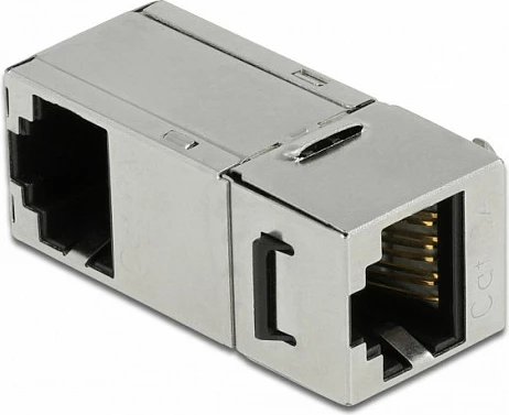 Modul Keystone DeLOCK RJ45-RJ45 Cat6A 90°, S/UTP, metal, gri
