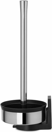 Mbajtëse letre tualeti Brabantia 427206, inox mat, për 3 role, 38.3×14×15.5 cm, argjendtë/zezë