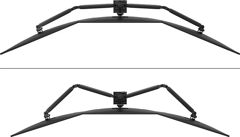 Krah monitorësh Neomounts NERO DS60-600BL3, për 3 monitorë 10-27", VESA 75x75/100x100, e zezë