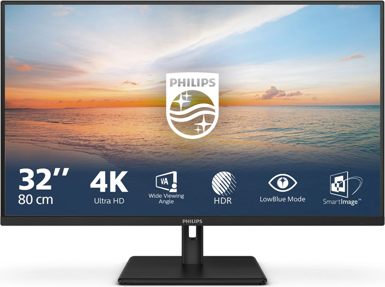 Monitor Philips 32E1N1800LA/00, 32", 4K Ultra HD, LCD, i zi