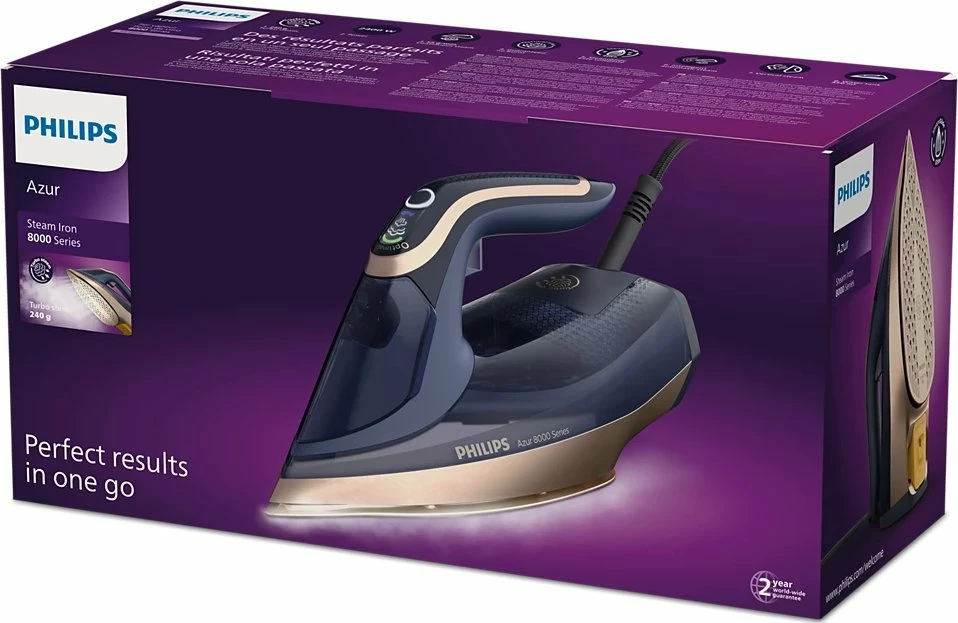 Hekur me avull Philips DST8050/20 Azur 8000 Series 3000 W, 350 ml, navy