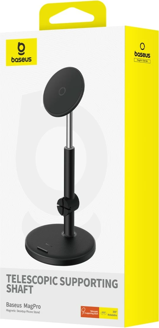 Mbajtës magnetik telefoni Baseus MagPro, B10564100121-00, i zi