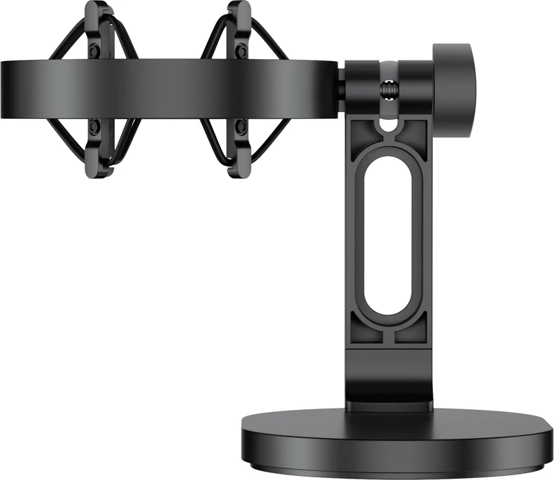 Mikrofon BOYA K9 me kabllo USB-C, 48 kHz 24-bit, RGB, me stendë tavoline dhe pop filter, i zi