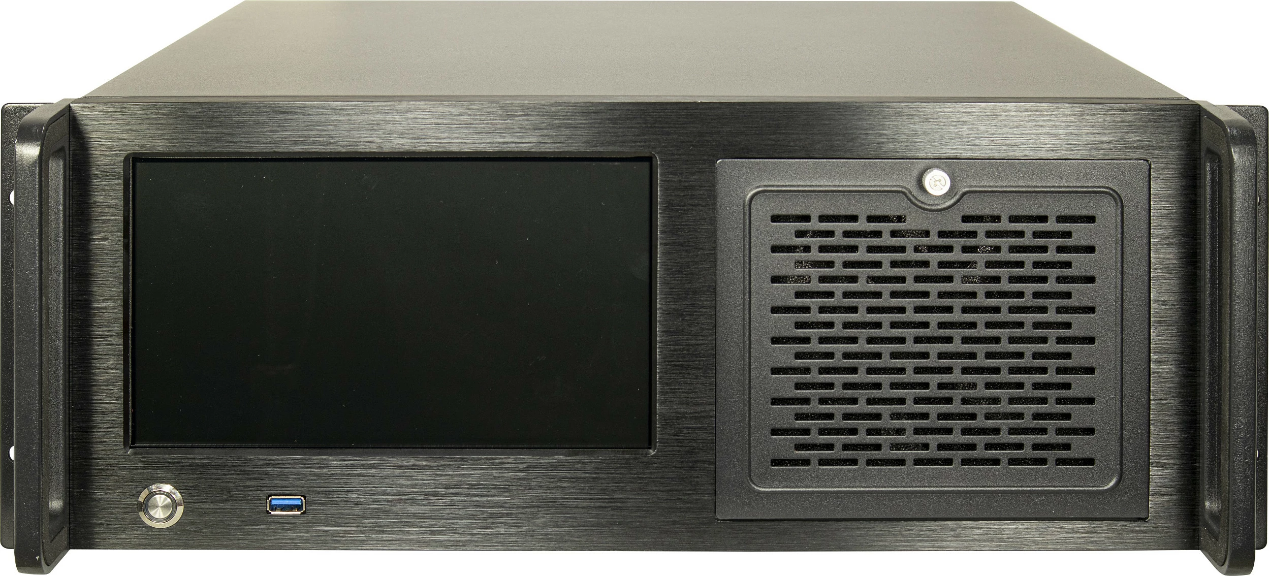 Kasë serveri Inter-Tech IPC 4U-4460TFT, 4U 19", ekran touch 8.9", e zezë