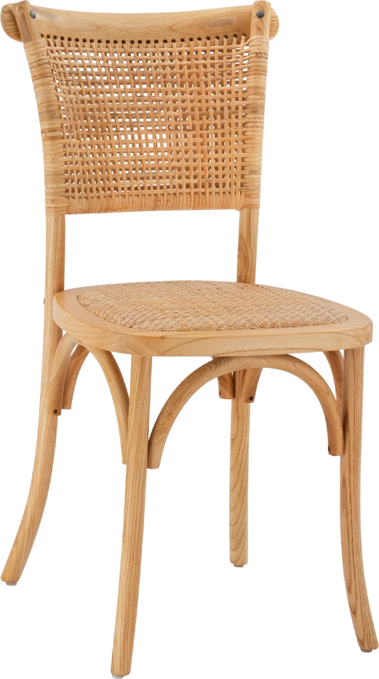 Karrige druri me ratan, ngjyrë natyrale, FH8752.01, 49x54x89 cm