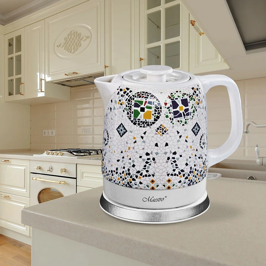 Çajnik elektrik Feel-Maestro MR-068-MOSAIC, 1.5L, 1500W, qeramik, mozaik, shumëngjyrësh