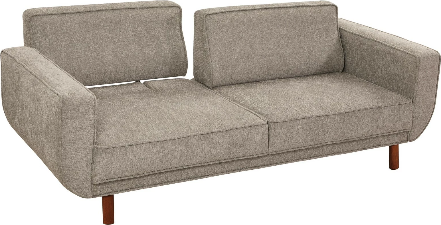 Set divan-krevat Atelier del Sofa, Lorus, ngjyrë arre, gri