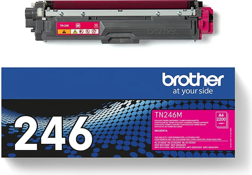 Toner Brother TN-246M magenta për HL-3142CW/3152CDW/3172CDW, DCP-9022CDW, MFC-9142CDN/9332CDW/9342CDW