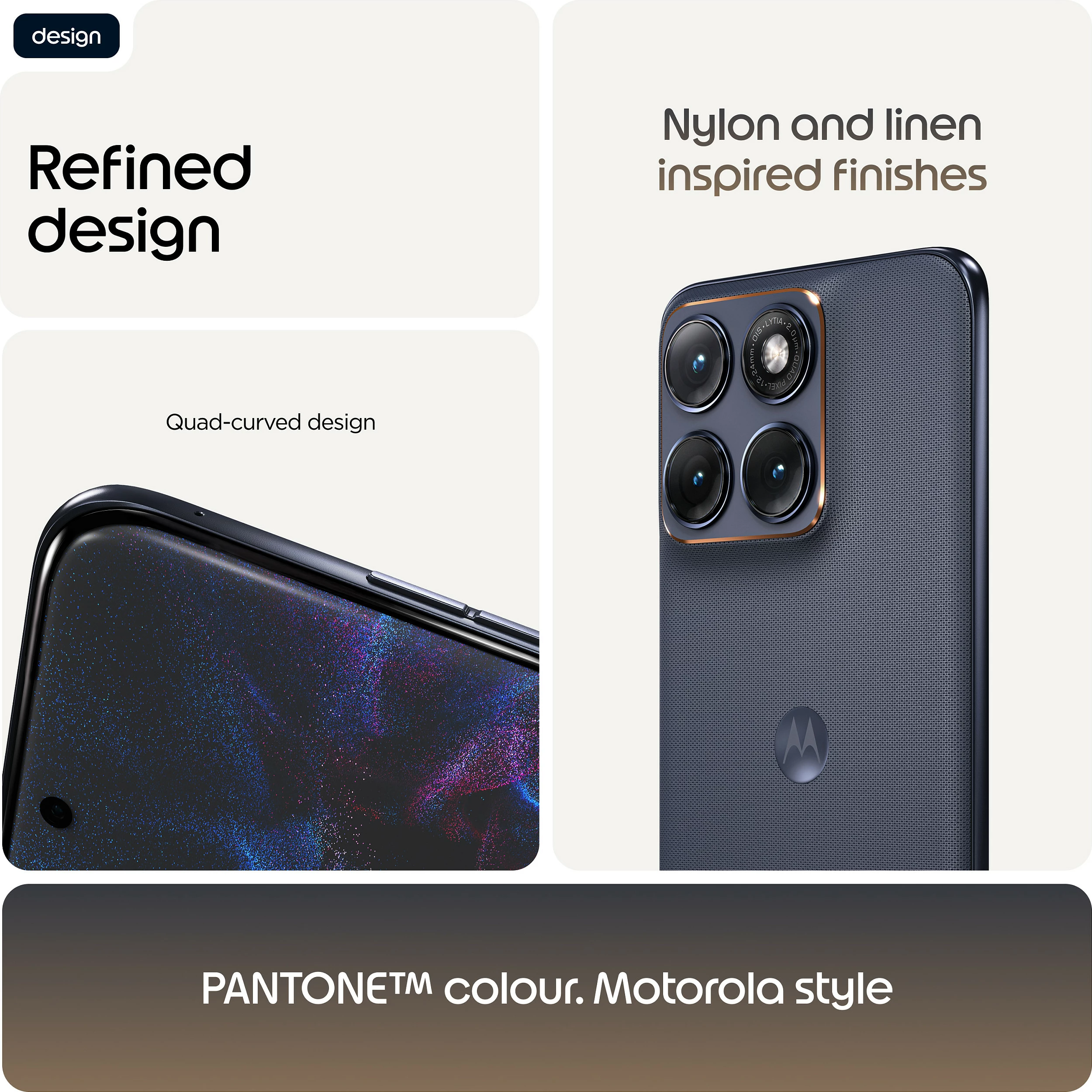 Celular Motorola Edge 70 Fusion, 8GB RAM, 256GB, 6.78" AMOLED, 5G, i zi (PANTONE Silhouette)