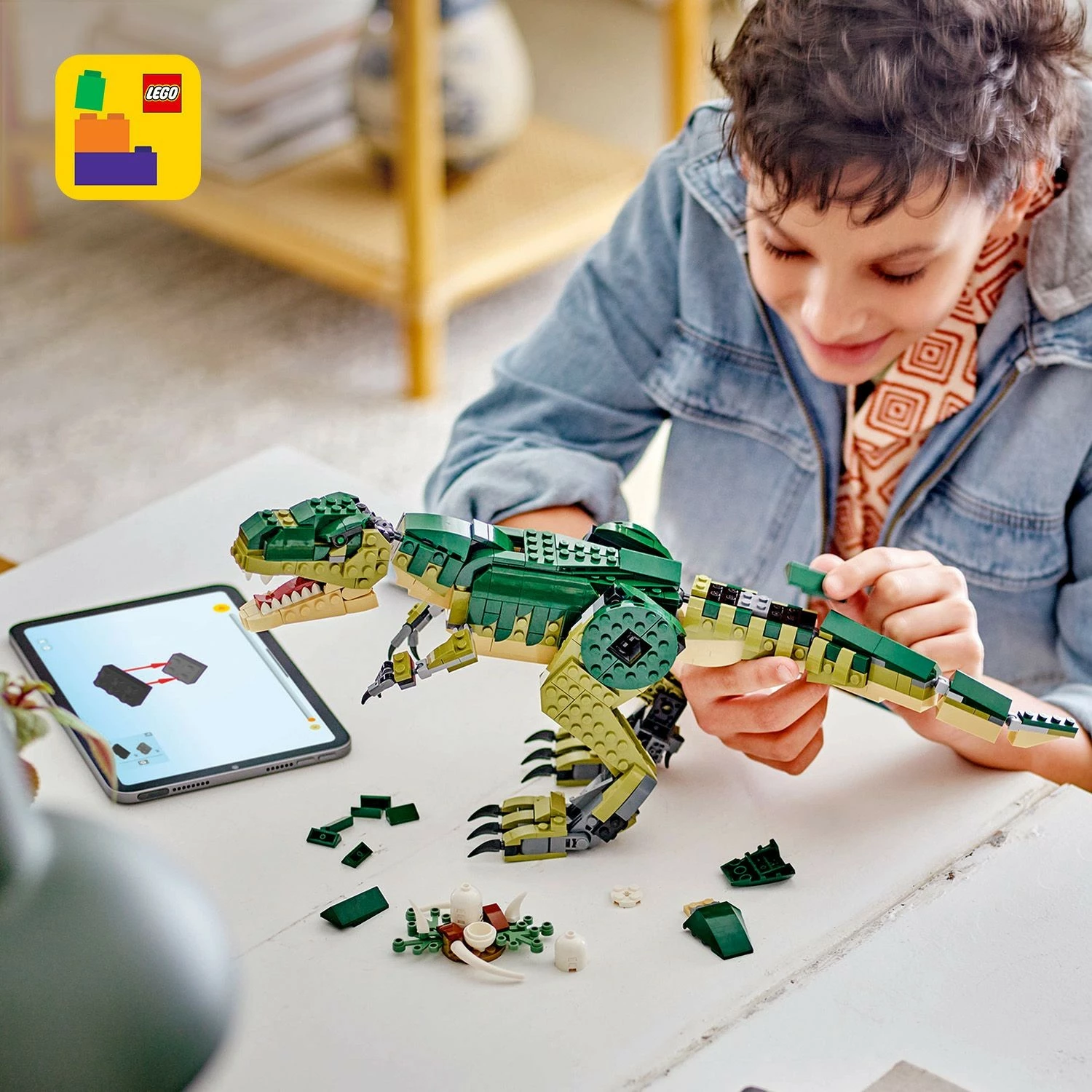 Set ndërtimi LEGO Creator 3-in-1 31151, T.Rex, multikolor