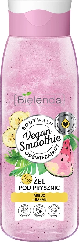 Xhel për dush për femra Bielenda Vegan Smoothie Watermelon + Banana 400g