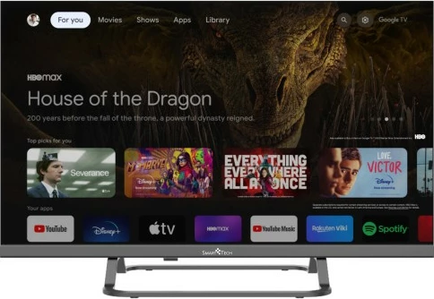 Televizor SmartTech 24HG01VC 24" HD Ready Google TV (12V/220V), gri