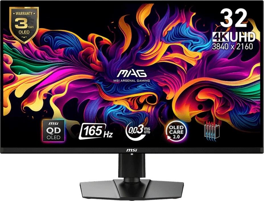 Monitor MSI MAG 321UP QD-OLED 31.5" 4K UHD 165Hz 0.03ms HDMI 2.1 i zi