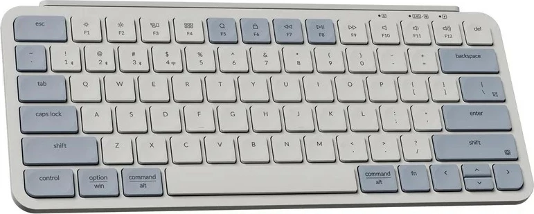Tastierë Keychron B1 Pro ultra-slim wireless, 75%, blu-bardhë