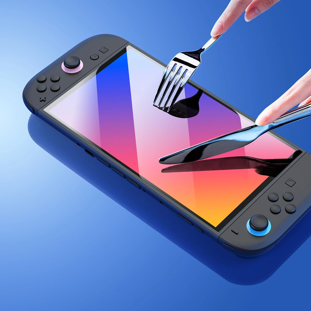 Mbrojtës ekrani xham i kalitur, Dux Ducis, HD për Nintendo Switch 2, 9H, 92% transparencë, kornizë instalimi