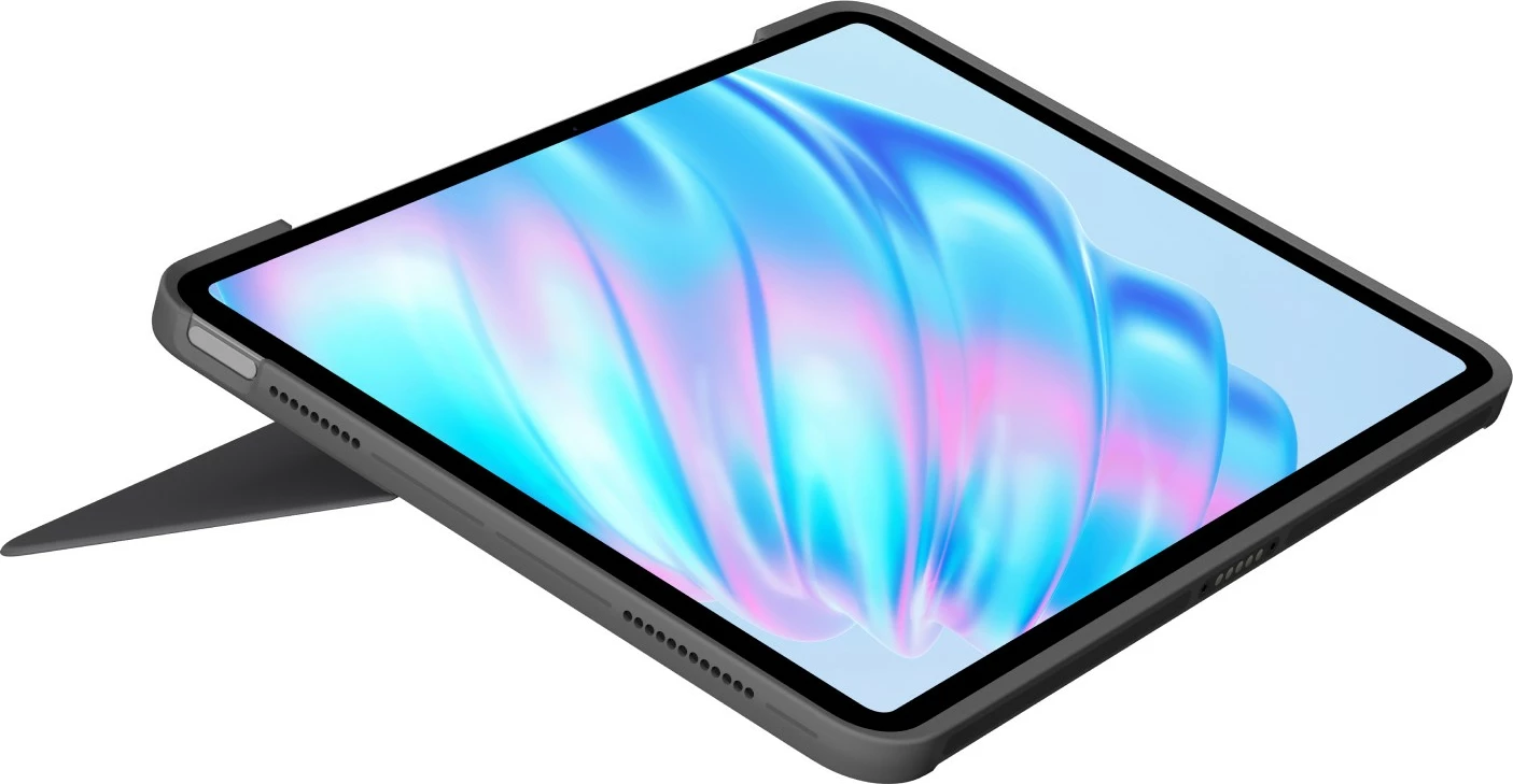 Mbështjellës tastierë Logitech Combo Touch, QWERTY, UK English, Trackpad, iPad Air 11-inch, Gri