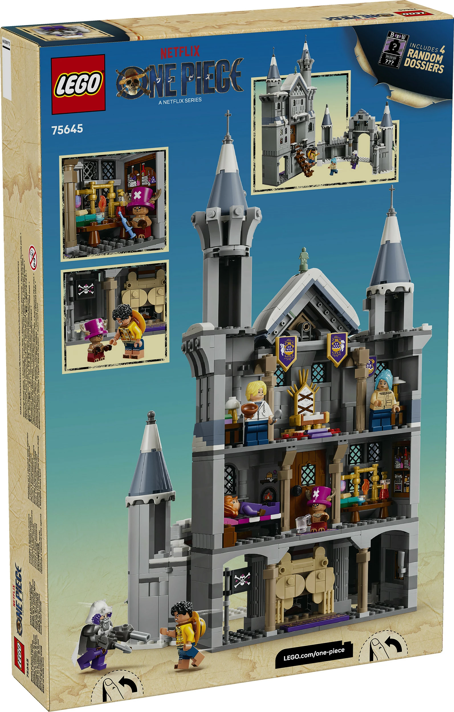 Set LEGO One Piece 75645 Battle at Drum Castle, 1038 copë, 9+, gri