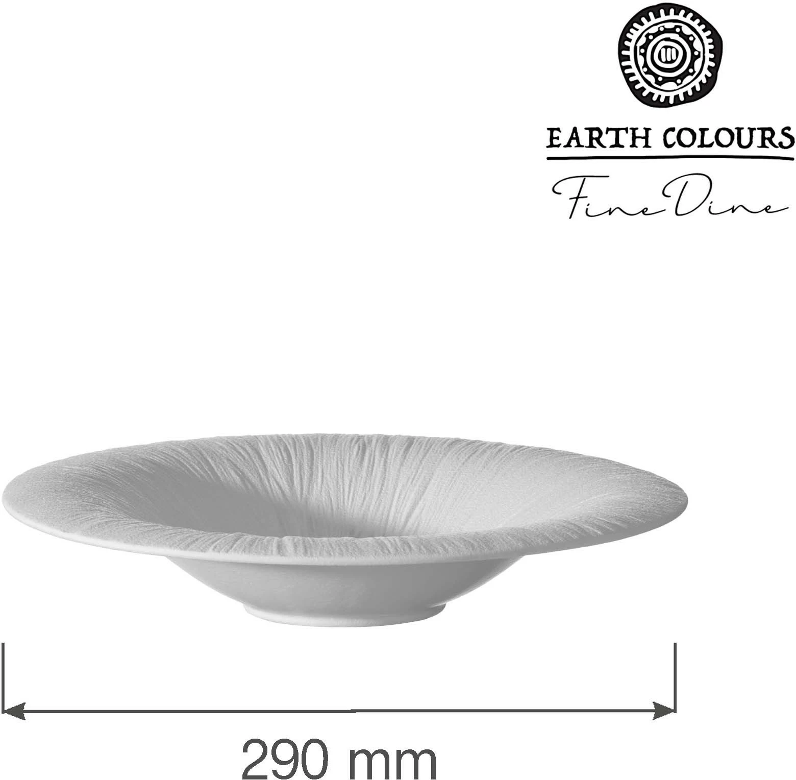 Pjatë për pasta Fine Dine Fiord Ø290mm, e bardhë, set 3 copë