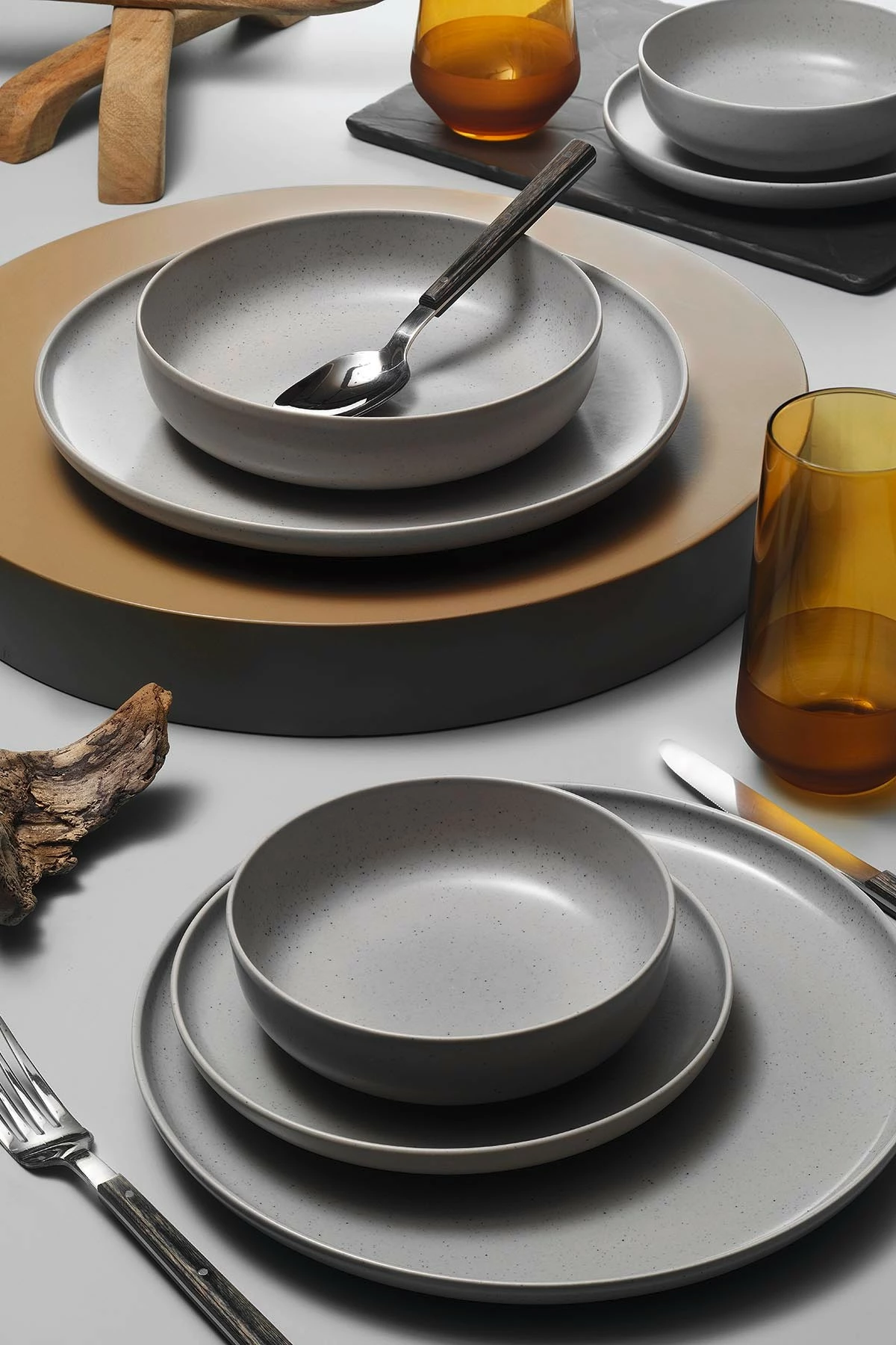 Set darke prej porcelani, 8 pjesë, Hermia, MOD08YS720159