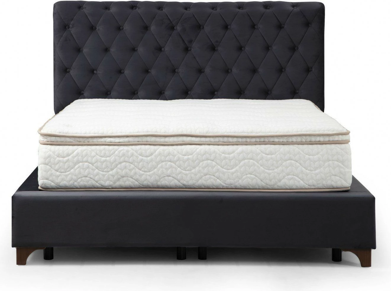 Set dysheku, baza dhe shtrati, ngjyrë antracit, Skye Decor, 150x200, deluxe