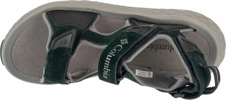 Sandale për meshkuj Columbia, të zeza dhe të gjelbra