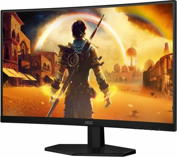Monitor AOC C27G42E 27\" Full HD 180Hz i lakuar 1500R Fast VA HDR10 Adaptive-Sync me altoparlantë, i zi