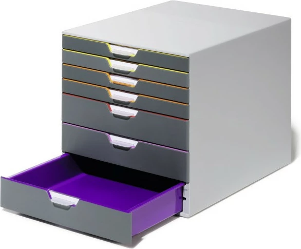 Organizues me sirtarë Durable Varicolor 7, A4, gri, shumëngjyrësh