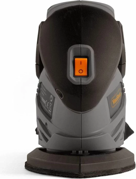 Lëmues trekëndor pa kabllo VonHaus E-Series MPN 3500172 18V, 140×140×94 mm, gri/zezë, me 5 letra zmerile + kuti pluhuri (pa bateri/karikues)