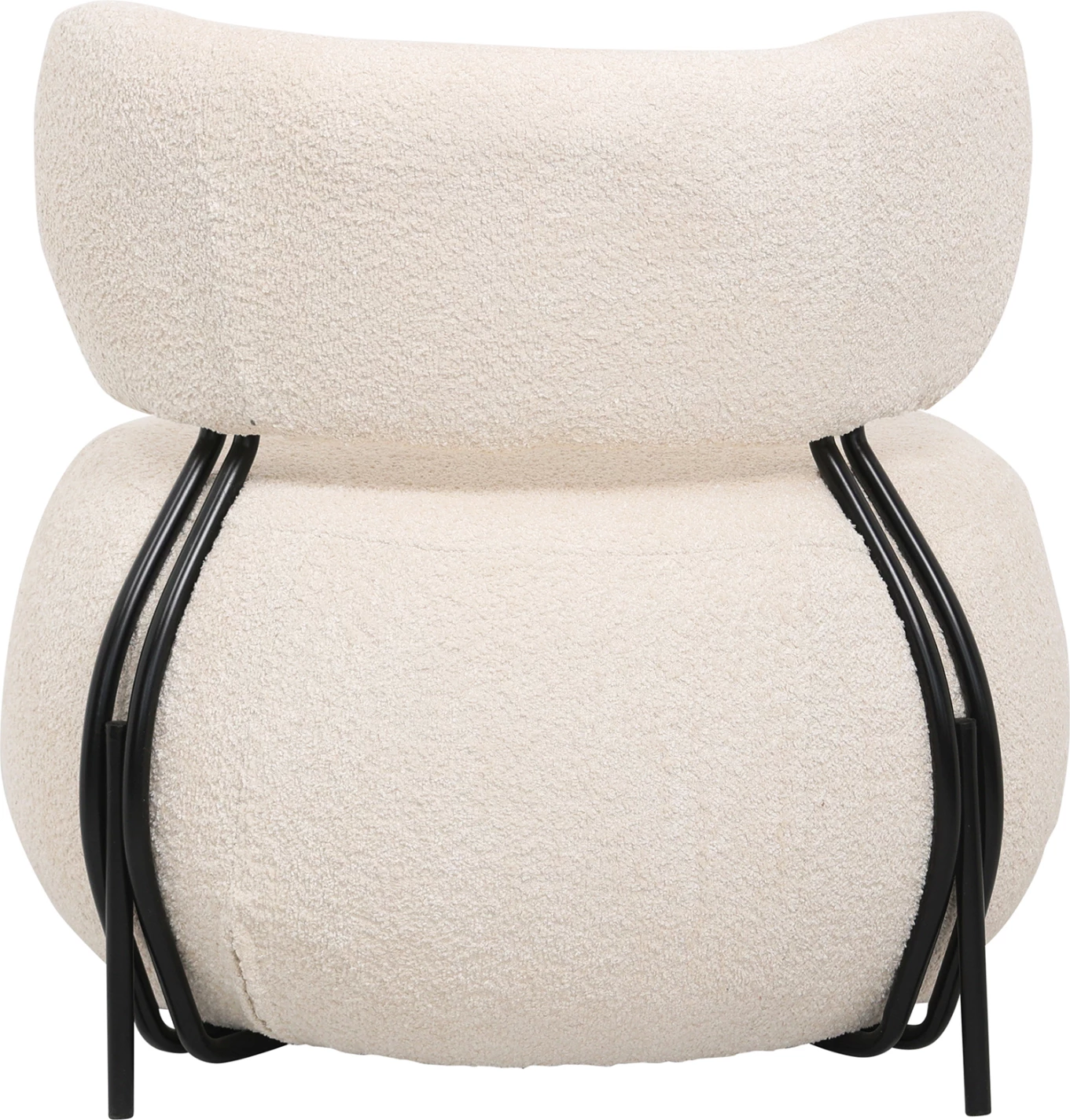 Karrige për pushim rrethore KARSEN FH9598.06 pëlhurë boucle ecru 79x78,5x76Hcm