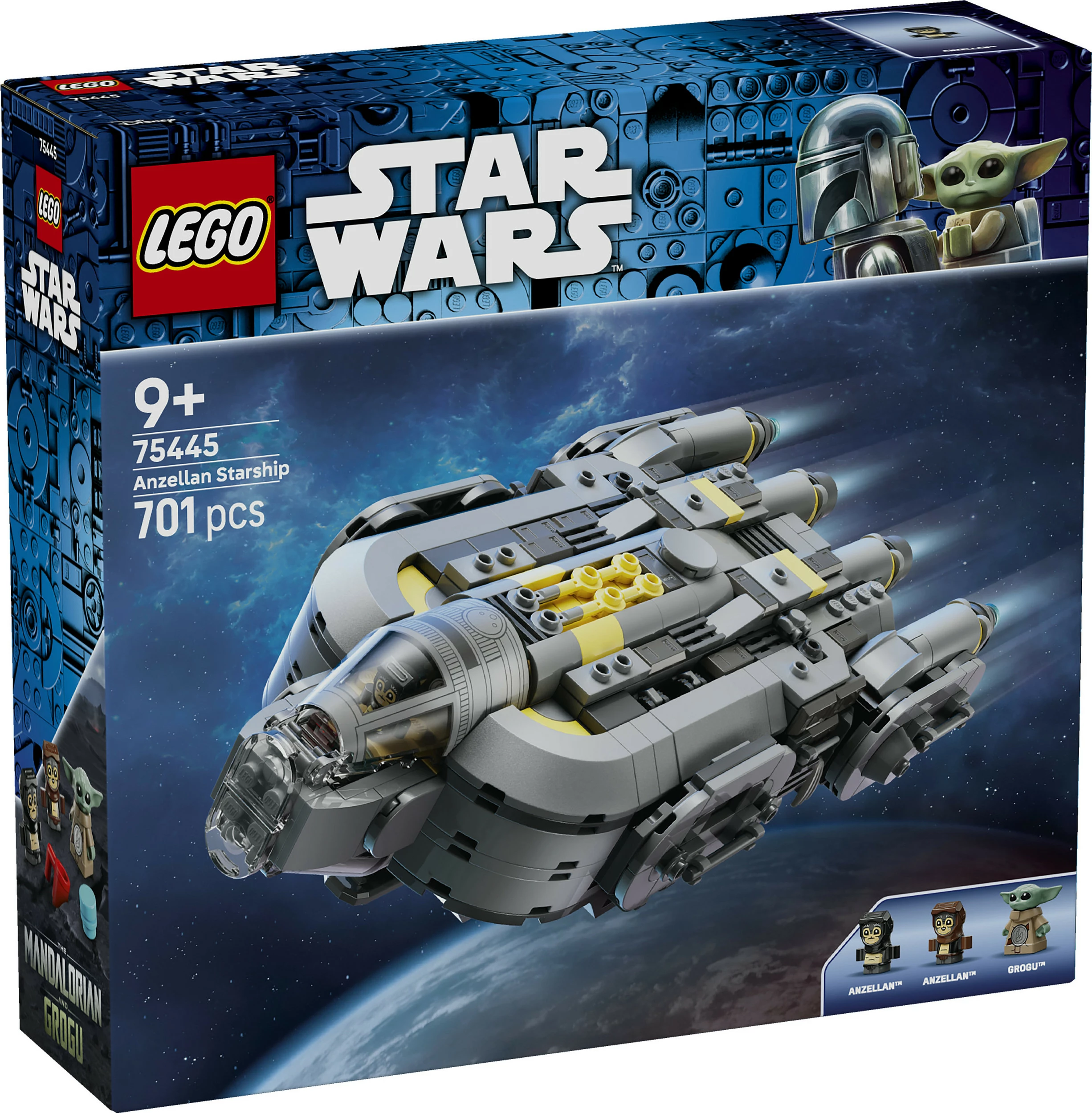 Set ndërtimi LEGO Star Wars 75445 Anzellian Starship, 701 pjesë, shumëngjyrësh