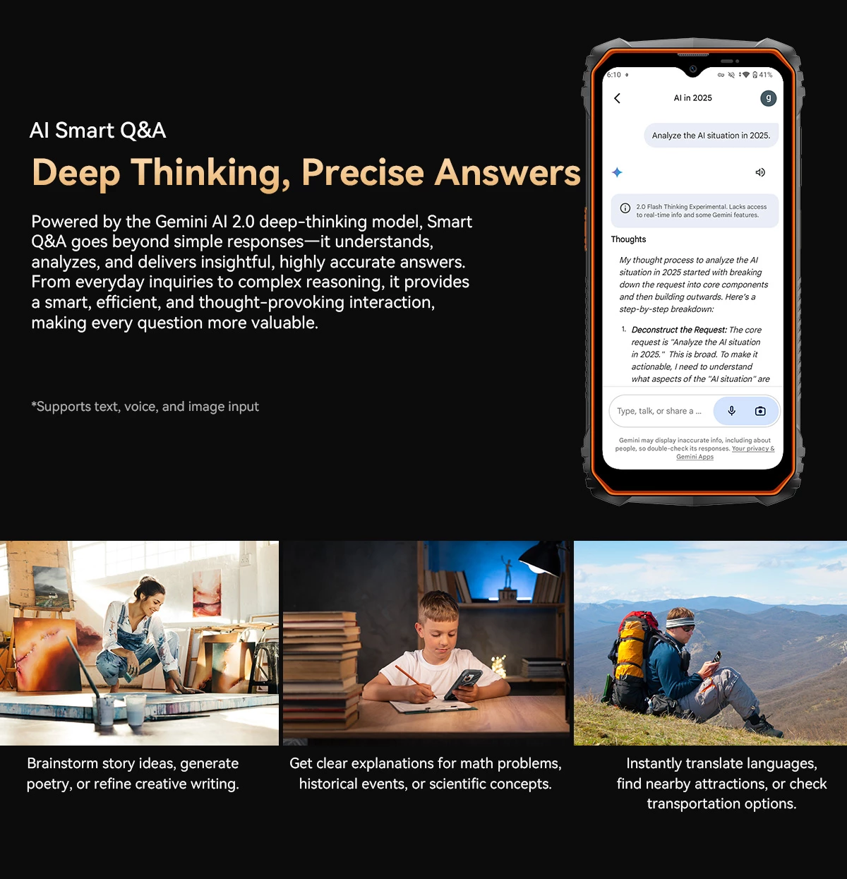 Celular Oscal Marine 1 4GB RAM 128GB 5100mAh IP68/IP69K MIL-STD-810H, portokalli