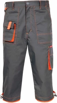 Pantallona pune 3/4 LAHTI PRO Allton L1714014, madhësi L, gri me detaje portokalli