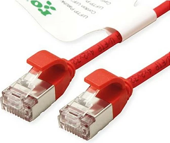 Kabllo Ethernet ROLINE GREEN 21.44.3312, Cat6a 0.5m, 10Gbps, U/FTP, i kuq